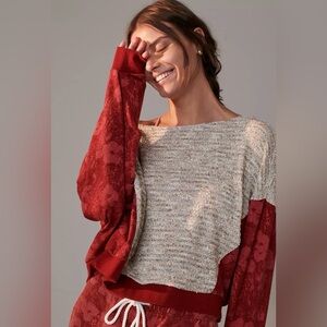 Anthropologie Saturday Sunday Floral Patterned Top Size Medium